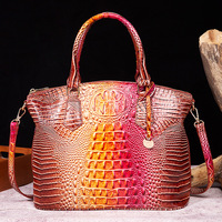Sacs à main vintage pour femmes Sac à bandoulière en cuir PU de haute qualité Poignée supérieure Sac à main Crocodile Design unique Sacs à main de luxe pour femmes