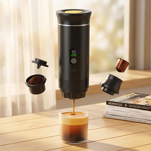 Cafetera portátil para acampar al aire libre, mini cafetera espresso de presión manual, cafetera portátil de viaje para senderismo, viajes en coche y actividades al aire libre. - Product Image 1