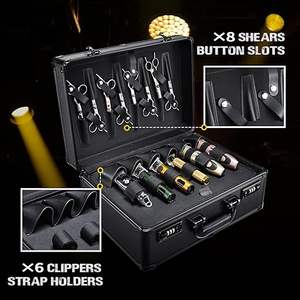 Estuche <span class=keywords><strong>de</strong></span> accesorios <span class=keywords><strong>de</strong></span> peluquero <span class=keywords><strong>profesional</strong></span>, <span class=keywords><strong>maletín</strong></span>, estuche organizador <span class=keywords><strong>de</strong></span> herramientas para cortadoras <span class=keywords><strong>de</strong></span> pelo, tijeras, recortadora, suministros, Maleta <span class=keywords><strong>de</strong></span> peluquero - Product Image 5