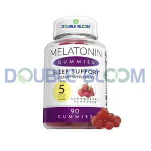 Melatonin Elderberry Gummibärchen Schlafhilfe und Immununterstützung für Kinder und Erwachsene sanftes Aufwachen köstlicher Erdbeergeschmack