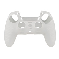 Coque de protection en silicone souple avec texture antidérapante, trous précis pour une adhérence améliorée, compatible avec PS5 Dualsense Edge