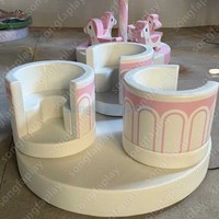Manège à tasses à thé souple pour enfants, ensemble de manèges électroniques gonflables en PVC pour aire de jeux intérieure