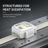 Éclairage de Façade d'Hôtel à LED Carrée RVB DMX512 Adressable 0,75W 1W, Changement de Couleur, IP65, Vente en Gros OEM