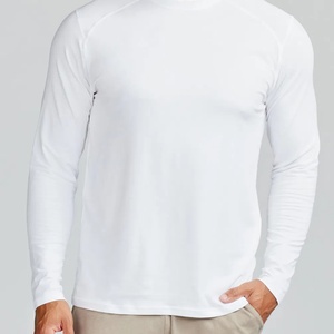 OEM Men's Raglan <b>Long</b> Sleeve <b>Tshirt</b> High Quality Breathable Anti-Wrinkle Quick Dry Slim Fit Custom Logo Made Polyester/Cotton - Product Image 2