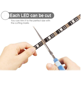 Bande lumineuse RGB <span class=keywords><strong>LED</strong></span> à piles avec étui de batterie 3AA, <span class=keywords><strong>ruban</strong></span> d'éclairage étanche, alimenté par piles, 6,56 pieds - Product Image 3