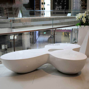 Y387 L Shape Ergonomic Fiberglass Bench Modern Durable Outdoor/Indoor Leisure Lounge Furniture for Warehouse Public Spaces - Product Image 5