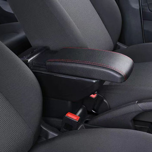 Bracciolo in Pelle PU con Ricarica USB, Scatola Portaoggetti a Doppio Strato Rialzata, Accessori per Ford <span class=keywords><strong>Figo</strong></span> - Product Image 5