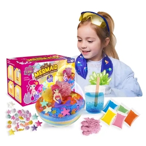 Kit de créativité pour enfants Jinying, lampe de nuit artistique, décoration sirène, terrarium de culture de cristaux, kit scientifique - Product Image 1