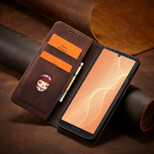 Étui en cuir PU fait main à motif animal pour Aquos Sense9/ pour <span class=keywords><strong>S2</strong></span>/Wish 5 avec béquille magnétique - Product Image 3