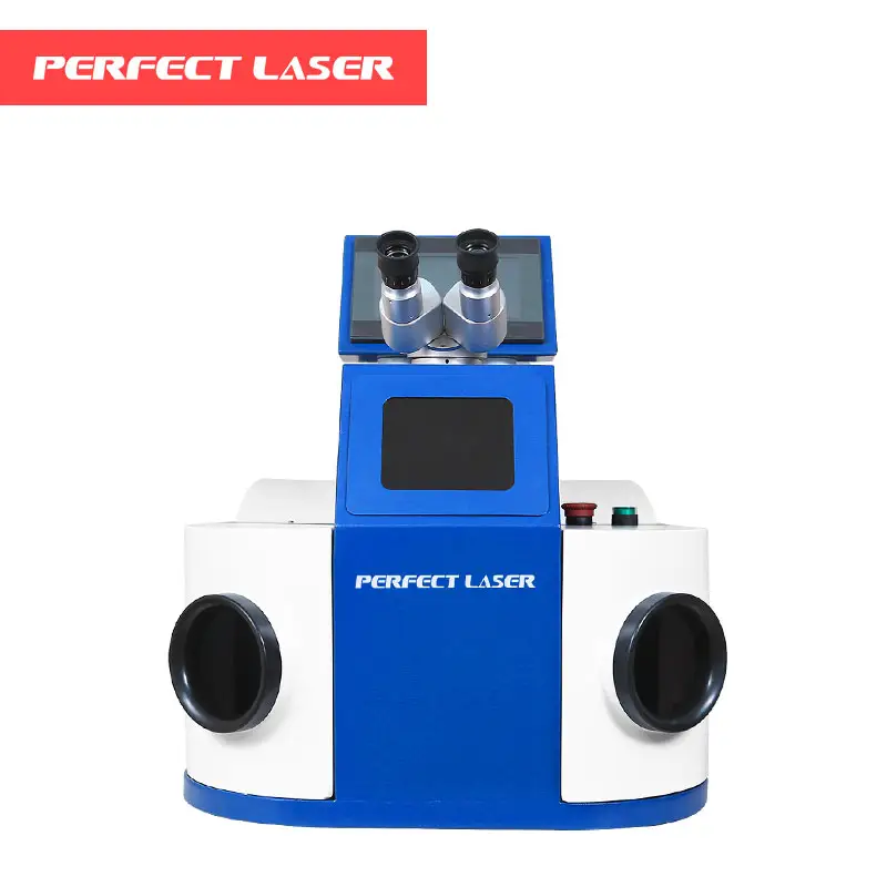Perfect Laser Tabletop 100W 200W Jewelry Fiber Laser Spot Welder Machine For Welding Making Gold And Silver Ornaments Holes