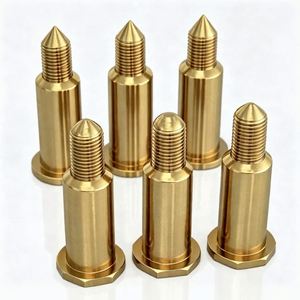 Sonda de Contacto Personalizada con Resorte, de Doble Cabeza, Chapada en Oro, de Latón y Acero Inoxidable, Mecanizada por CNC, para Dispositivos Inteligentes - Product Image 2