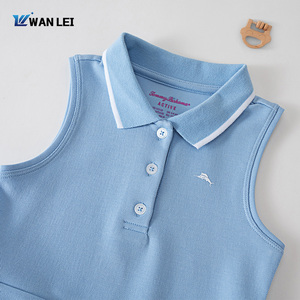 Abbigliamento Casual da Festa per Ragazze: Set Estivo con Abito <span class=keywords><strong>Polo</strong></span> Rosa in Piqué e Pantaloncini Bianchi, Comodo e Ricco di Cotone - Product Image 5