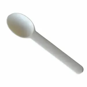 Cuillère compostable en plastique PLA CPLA biodégradable de couleur personnalisée pour crème glacée à l'amidon de maïs