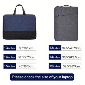 Wholesale Custom Portable Laptop Sleeve Case Bag Modern and Simple Design Durable and <b>Waterproof</b> with Shockproof Handle - Product Image 2