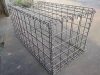 Keranjang Gabion Las, Kandang Batu Gabion, Kontainer Gabion, Kotak Gabion, Keranjang Kawat, Modul Kubus Galvanis Celup Panas, Pilar Bollard, Coping