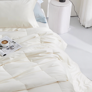 Couette d'été en <span class=keywords><strong>duvet</strong></span> Insert Plume et <span class=keywords><strong>duvet</strong></span> Blanc Couette de lit 100% coton avec 8 onglets d'angle Couette en <span class=keywords><strong>duvet</strong></span> de niveau hôtel - Product Image 4