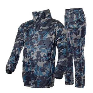 QIAN RAINPROOF Professional Adult Outdoor Raincoat Thicker Heavy Water Gear Fashionable Sportswear Waterproof Rainsuit