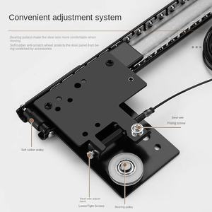 <span class=keywords><strong>Porte</strong></span> coulissante <span class=keywords><strong>pliante</strong></span> pour armoire, silencieuse, avec rail coulissant, <span class=keywords><strong>porte</strong></span> de placard, montage latéral, insertion arrière, rail caché, quincaillerie en acier - Product Image 3