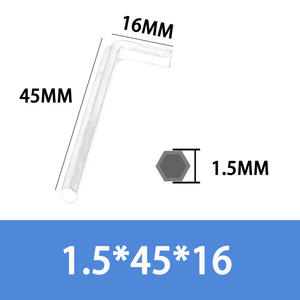 Clé hexagonale à tête <span class=keywords><strong>plate</strong></span> en L en acier inoxydable métrique de 3mm 4mm 8mm Clé Allen à bout sphérique DIN911 - Product Image 2