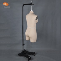 JUN MEI Halbkörper-Damenunterwäsche-Torso-Schaufensterpuppe Größe 75C Weiß aus Fiberglas mit Baumwollstoffen, steckbar, zum Aufhängen, stehende Pose