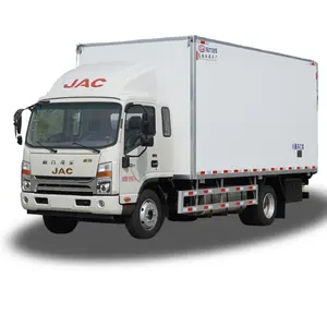 Camión congelador refrigerado JAC 170hp-Mini furgoneta refrigeradora de 5 a 7 toneladas para transporte de carne Isuzu