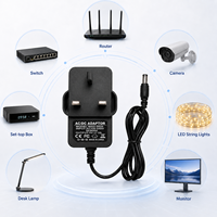 Adaptateur secteur AC/DC 5V 2A 10W personnalisé avec prise UK/US/AU/EU pour éclairage sous armoire et lampe de table