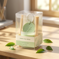 Boîte d'emballage en plastique PVC PET transparente à design unique imprimé personnalisable pour bougies parfumées et emballages de désodorisants pour voiture