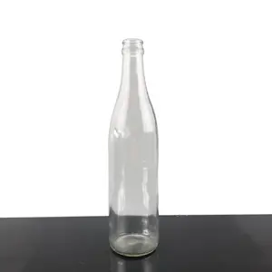 Garrafa de vidro quadrada francesa de alta qualidade com adesivo para Vodka e Whisky