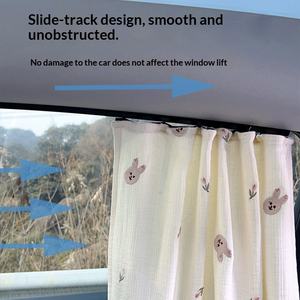 Pare-soleil pliable <span class=keywords><strong>pour</strong></span> voiture bébé, en nylon, suspendu, <span class=keywords><strong>protection</strong></span> solaire, isolant thermique, occultant, motif dessin animé Bingguo - Product Image 4