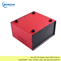 Boîtier en fer pour boîte de jonction électronique en métal, boîte de projet industriel DIY, boîte de commande, boîtier d'instrument, 220*195*120mm