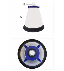 หน้ากากปิดตาสำหรับสัตว์เลี้ยงแบบใส ทำจากพีวีซี รูปทรงกรวย สำหรับสุนัขและแมว ยี่ห้อ AZMED สีฟ้า ใช้ซ้ำได้ สำหรับสัตวแพทย์ - Product Image 6