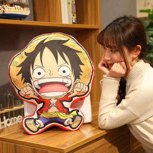 9 Styles 30CM Oreiller en peluche Anime <span class=keywords><strong>Luffy</strong></span> Zoro Nami Doux et confortable Coussin <span class=keywords><strong>de</strong></span> dossier Décoration <span class=keywords><strong>de</strong></span> la maison Cadeaux Jouet en peluche Anime - Product Image 4