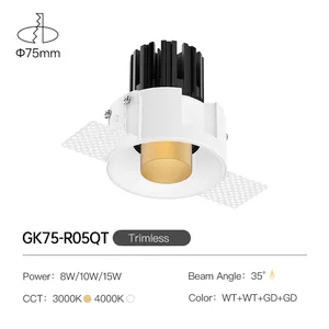 XRZLux ETL faretti a Led da incasso 10W 15W 220V in alluminio antiriflesso a soffitto faretti a soffitto di fascia alta apparecchi di illuminazione per interni