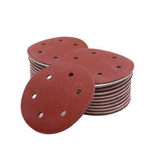 Đỏ 5 inch 8 lỗ giấy nhám mài mòn chà nhám đĩa Grit 120 cát giấy - Product Image 6