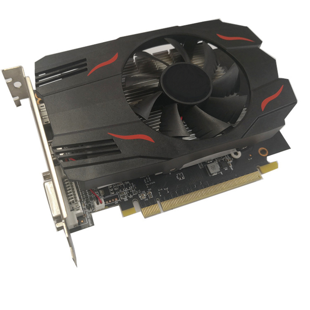 Original Brand HD RX550 4GB DDR5 Desktop Gaming PC Graphics Card Used PCI Express Interface ATI Chipset DVI Output Fan Cooler