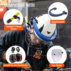 Casque de sécurité Malta Dynamics Apex Type 2 blanc, taille unique, conforme aux normes OSHA ANSI Z89.1, casque de chantier - Product Image 6