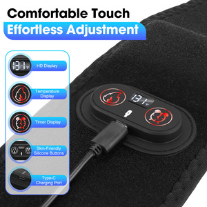 Nouvelle ceinture chauffante sans fil, 3 vitesses réglables, multifonction, minuterie intelligente, compresse chaude, ceinture de massage chauffante électrique - Product Image 2