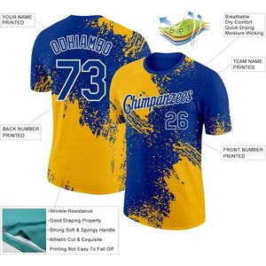 T-shirt de baseball personnalisé à col rond unisexe pour adulte, impression intégrale, jersey de sport anti-humidité, uniforme XS-5XL - Product Image 2