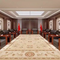 현대적인 미니멀리스트 사무실 중국풍 접견 소파 세트, 비즈니스 미팅용, 손님용 고급 가죽 커버, 다음 용도에 적합