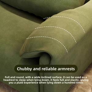 Sofá <span class=keywords><strong>de</strong></span> sala <span class=keywords><strong>de</strong></span> estar económico: sofá <span class=keywords><strong>de</strong></span> tela <span class=keywords><strong>de</strong></span> línea recta perezoso con orejas <span class=keywords><strong>de</strong></span> <span class=keywords><strong>elefante</strong></span> <span class=keywords><strong>de</strong></span> 2/3 plazas - Product Image 3