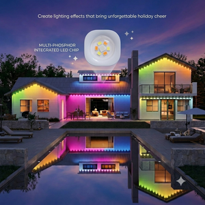 Luces <span class=keywords><strong>LED</strong></span> de Navidad para Exteriores de 30 Metros con Control Inteligente RGBW IP68, Iluminación Decorativa Navideña, Temperatura de Color 2700K-6000K, Permanentes - Product Image 6