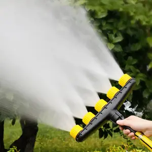 Toptan plastik 6 yollu Splitter yağmurlama kafa bahçe sulama Atomizer memesi su püskürtücü