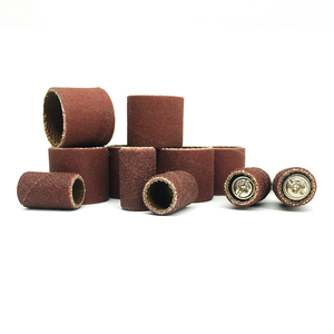 Suministro de fábrica Tambor de lijado Anillo de papel de lija de molienda de 1/4 pulgadas Banda espiral de óxido de aluminio - Product Image 3