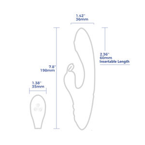 Zwfun USB şarj edilebilir g-spot ve klitoris stimülatörü ile 10 mod silikon tavşan vibratör IPX7 su geçirmez uzaktan kumanda - Product Image 5