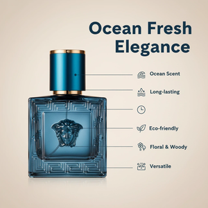 Parfum boisé de luxe personnalisé OEM pour homme, notes de bois de santal et de cèdre, notes marines, eau de parfum longue durée, adapté au bureau - Product Image 2