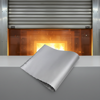 Tissu en fibre de verre enduit de silicone simple face 3732, toile ignifuge résistante au feu pour l'ingénierie des volets coupe-feu
