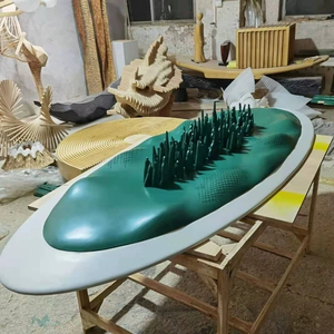 Œuvre d'art en matériaux mixtes, décoration murale, architecture 3D, design de skyline de ville futuriste, sculpture - Product Image 5