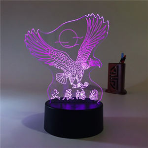 Personnaliser chambre acrylique nouveauté Design bois clair cadre <span class=keywords><strong>photo</strong></span> éclairage 3D Led Illusion d'<span class=keywords><strong>optique</strong></span> lampes blanc chaud nuit lampe - Product Image 5