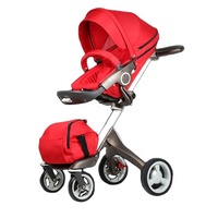 Poussette 4 en 1 moderne pour bébé, légère et pliable, système de voyage pour maman tendance, facile à transporter