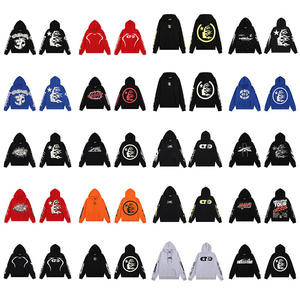 <span class=keywords><strong>Sweat</strong></span>-shirt à capuche unisexe en polaire, style hip-hop tendance européen et américain, coupe ample, tricoté, imprimé lettres <span class=keywords><strong>vintage</strong></span>, 100% coton, collection automne-hiver - Product Image 4